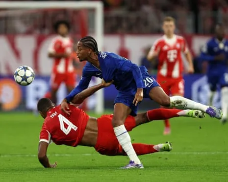Chelsea's manager fumes as the German giants center-back Jonathan Tah avoids dismissal during UCL defeat